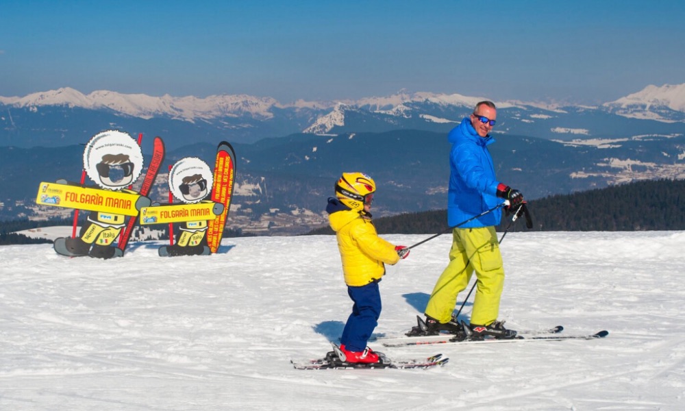 Ski lesson in Folgaria